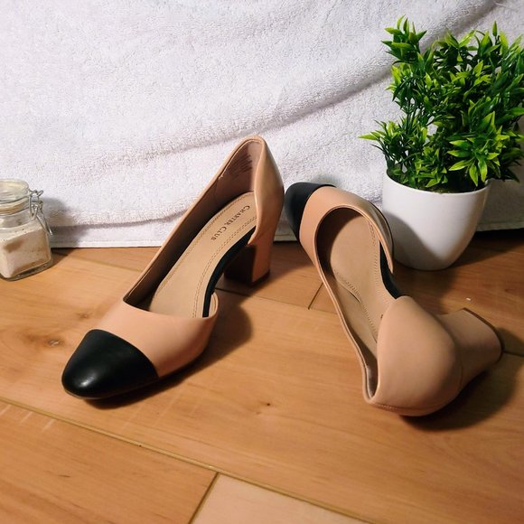 Charter Club- Nude and Black pumps, size 7.5 (womens) - Picture 4 of 5